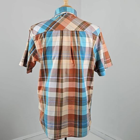 KAVU Freestone Short-sleeve Button-up Plaid Print Shirt | Men's Large - Picture 6 of 12